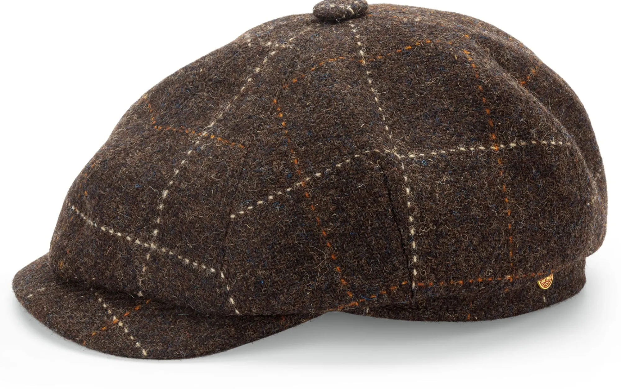 Kappen * Mayser Herrenmütze Harris Tweed Braun