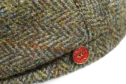 Mützen * Mayser Herrenmütze Harris-Tweed Braunmelange