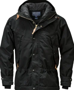 Jacken * Manifattura Ceccarelli Herren-Parkajacke Schwarz