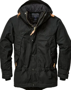 Jacken * Manifattura Ceccarelli Herren-Parkajacke Schwarz