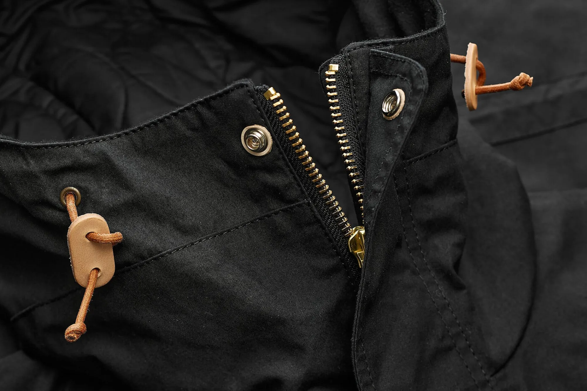 Jacken * Manifattura Ceccarelli Herren-Parkajacke Schwarz