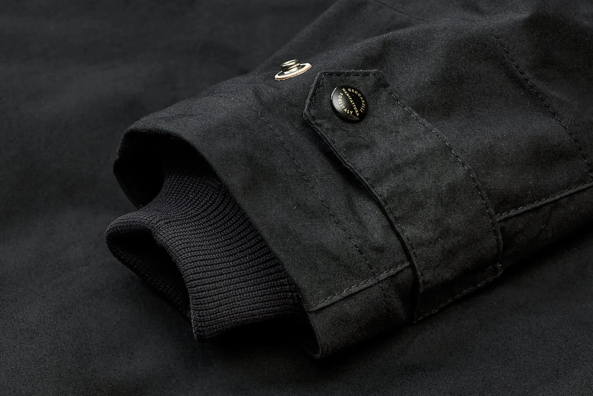 Jacken * Manifattura Ceccarelli Herren-Parkajacke Schwarz