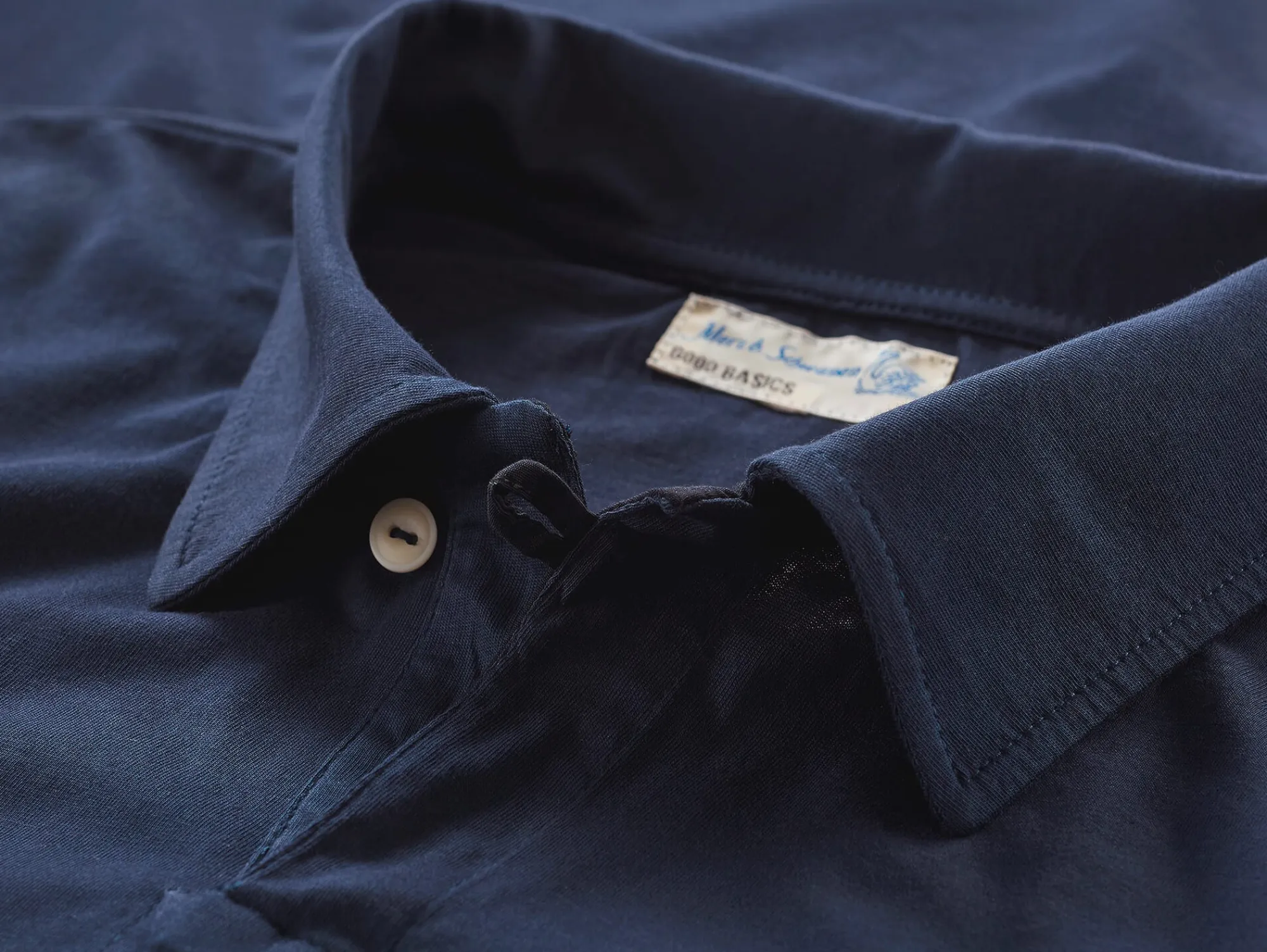Shirts * Merz b. Schwanen Herren-Polohirt Dunkelblau