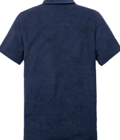 Shirts * Seldom Herren-Poohirt Frottee Dunkelblau