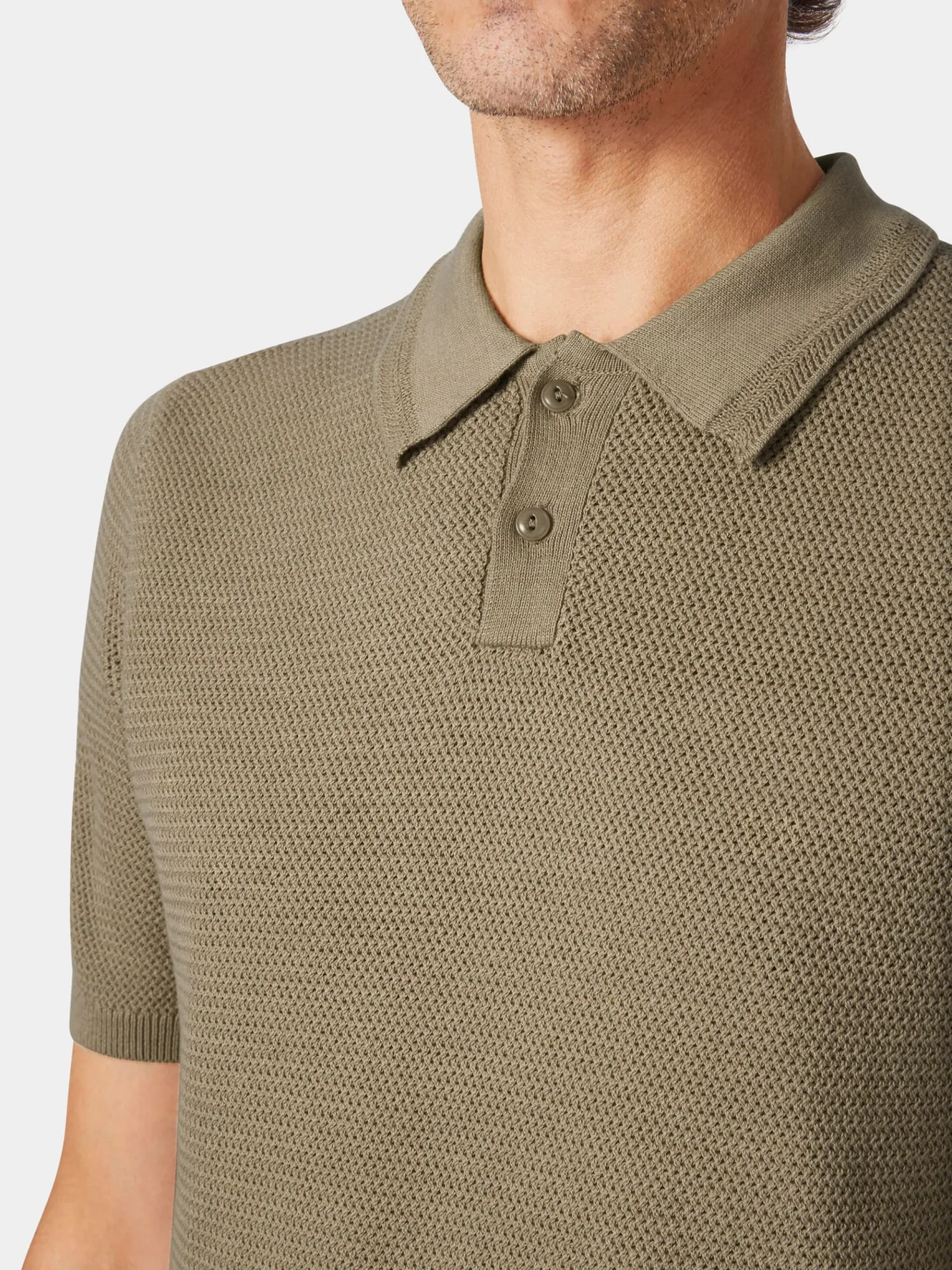 Shirts * Blue de Gênes Herren-Polohirt getrickt