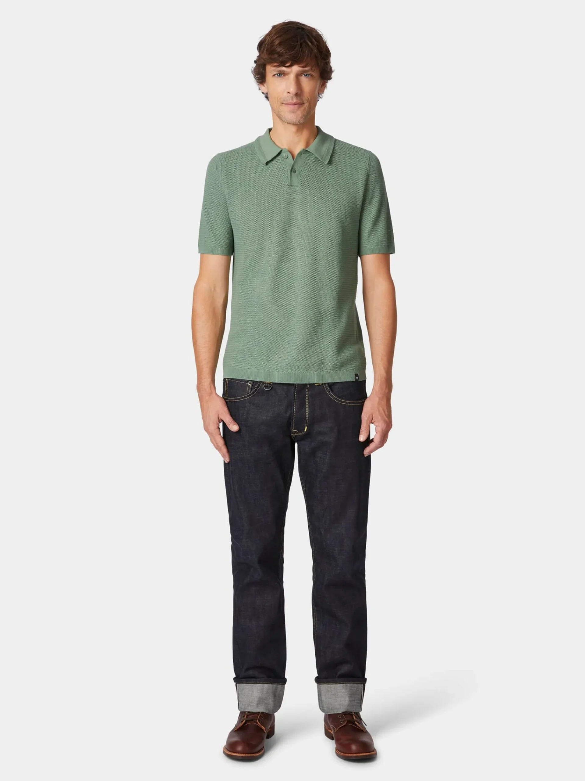 Shirts * Blue de Gênes Herren-Poohirt getrickt