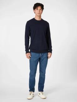Pullover * Knowledge Cotton Apparel Herrenpullover Merinowolle Navy