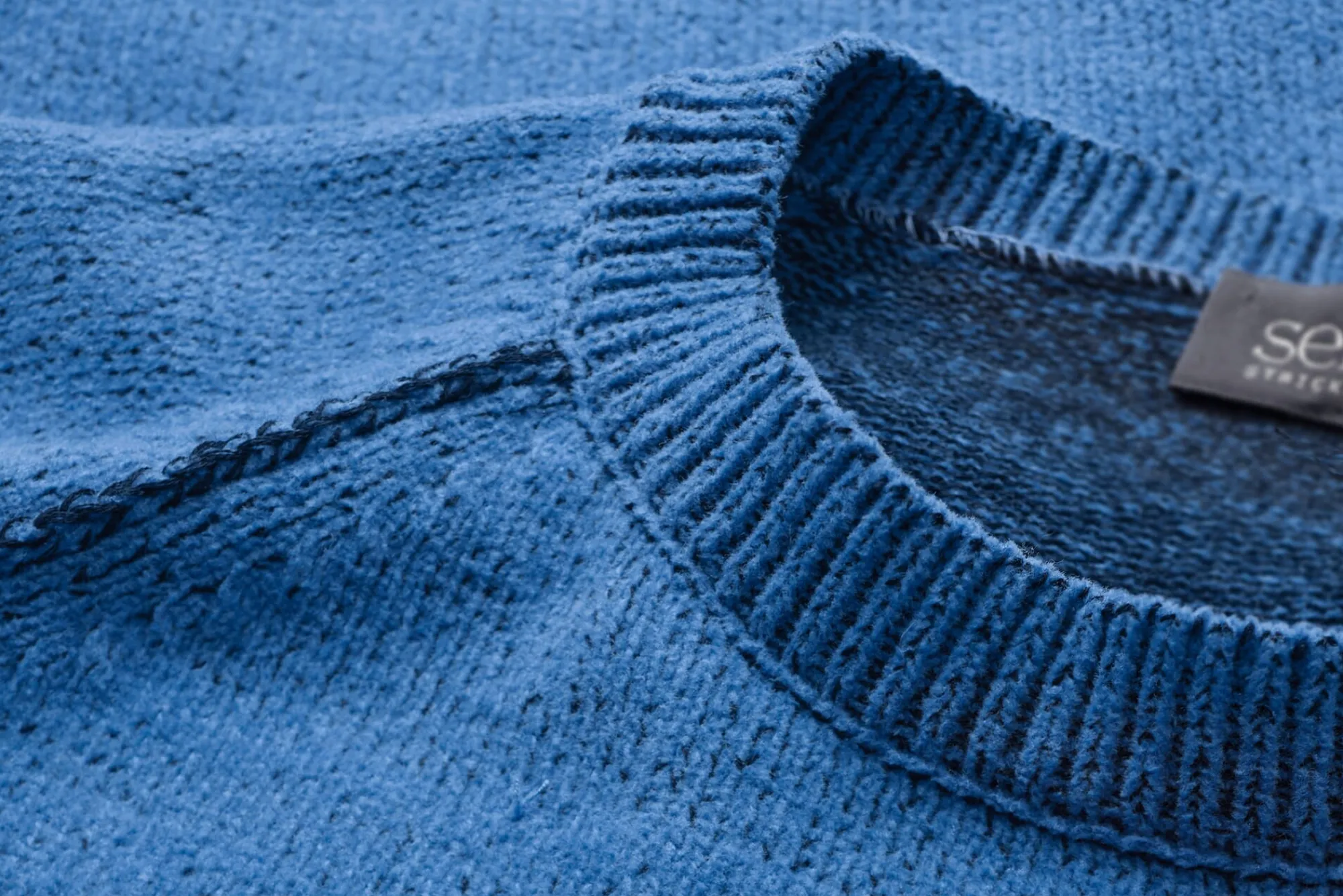 Pullover * Seldom Herrenpullover Raglan Blau
