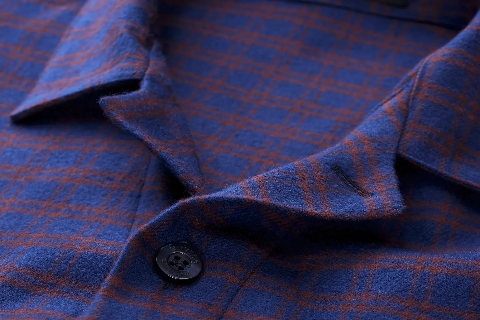 Wäsche * Novila Herrenpyjama Flanell gemustert Blau