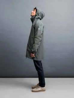 Jacken * Ecoalf Herren-Regenparka ungefüttert Oliv