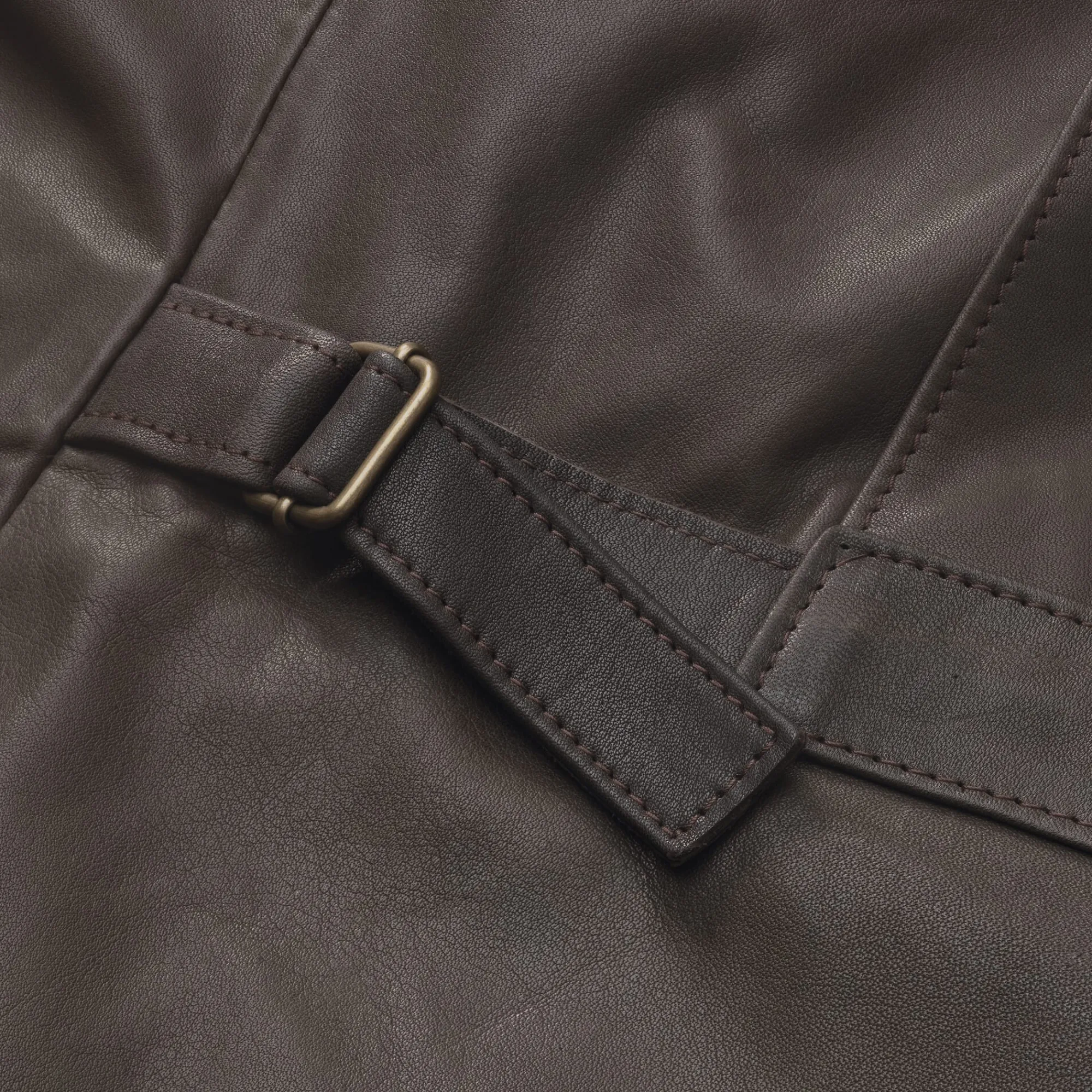 Jacken * Hack Lederware Herren-Rindlederjacke Dunkelbraun