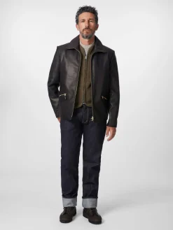 Jacken * Hack Lederware Herren-Roadsterjacke Pferdeleder