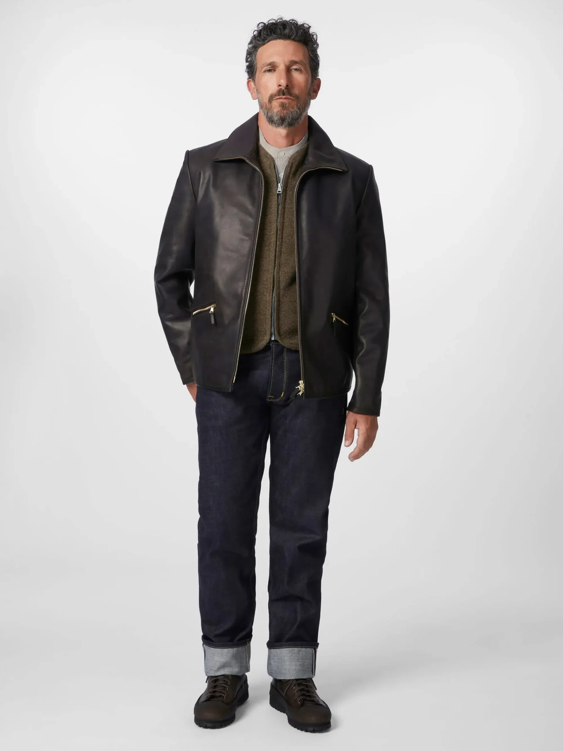 Jacken * Hack Lederware Herren-Roadsterjacke Pferdeleder