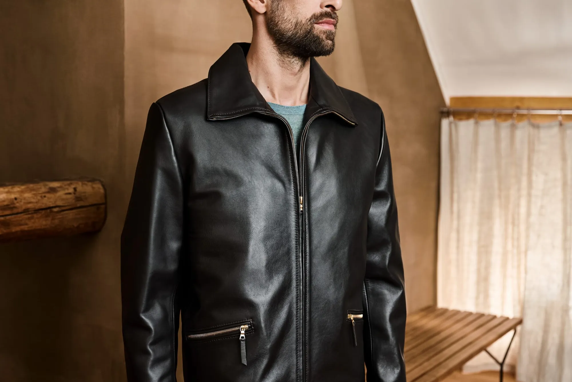 Jacken * Hack Lederware Herren-Roadsterjacke Pferdeleder