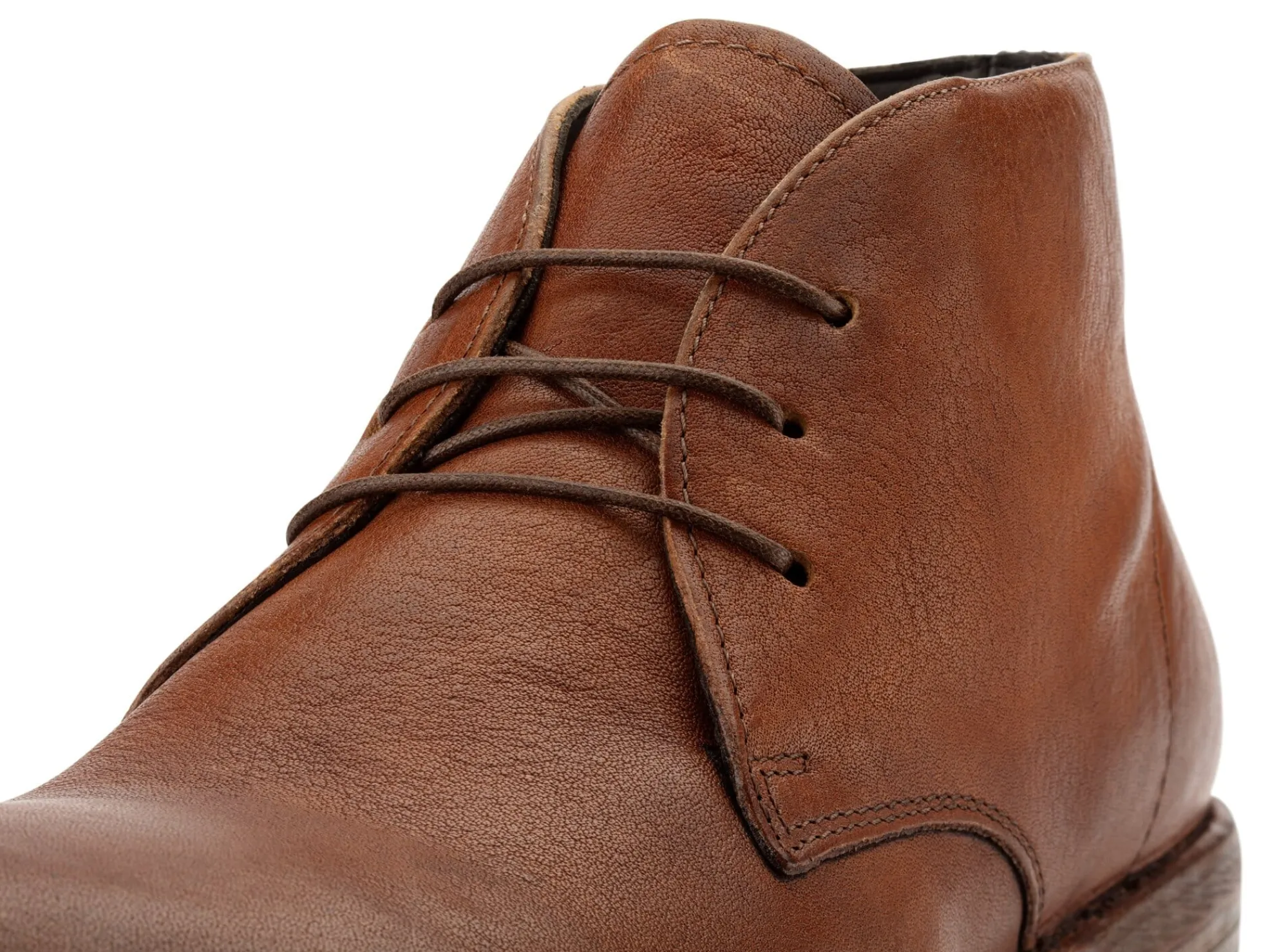 Stiefel * MOMA Herren-Schnürboot Mittelbraun