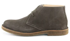 Stiefel * Astorflex Herren-Schnürboot Velours Grau
