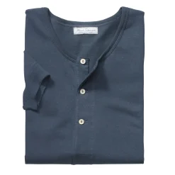 Wäsche|Shirts * Merz b. Schwanen Herrenshirt Jersey Halbarm Dunkelblau