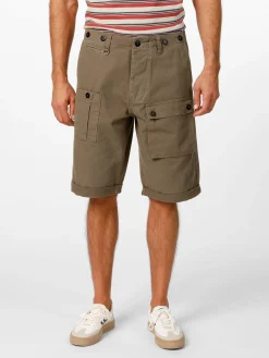 Hosen * Pike Brothers Herrenshorts 19 geknöpft Camel