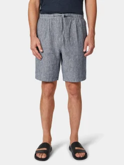 Hosen * Knowledge Cotton Apparel Herrenhort Leinen Blaumelange