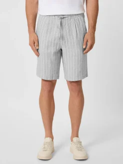 Hosen * Knowledge Cotton Apparel Herrenhort einen getreift Grau