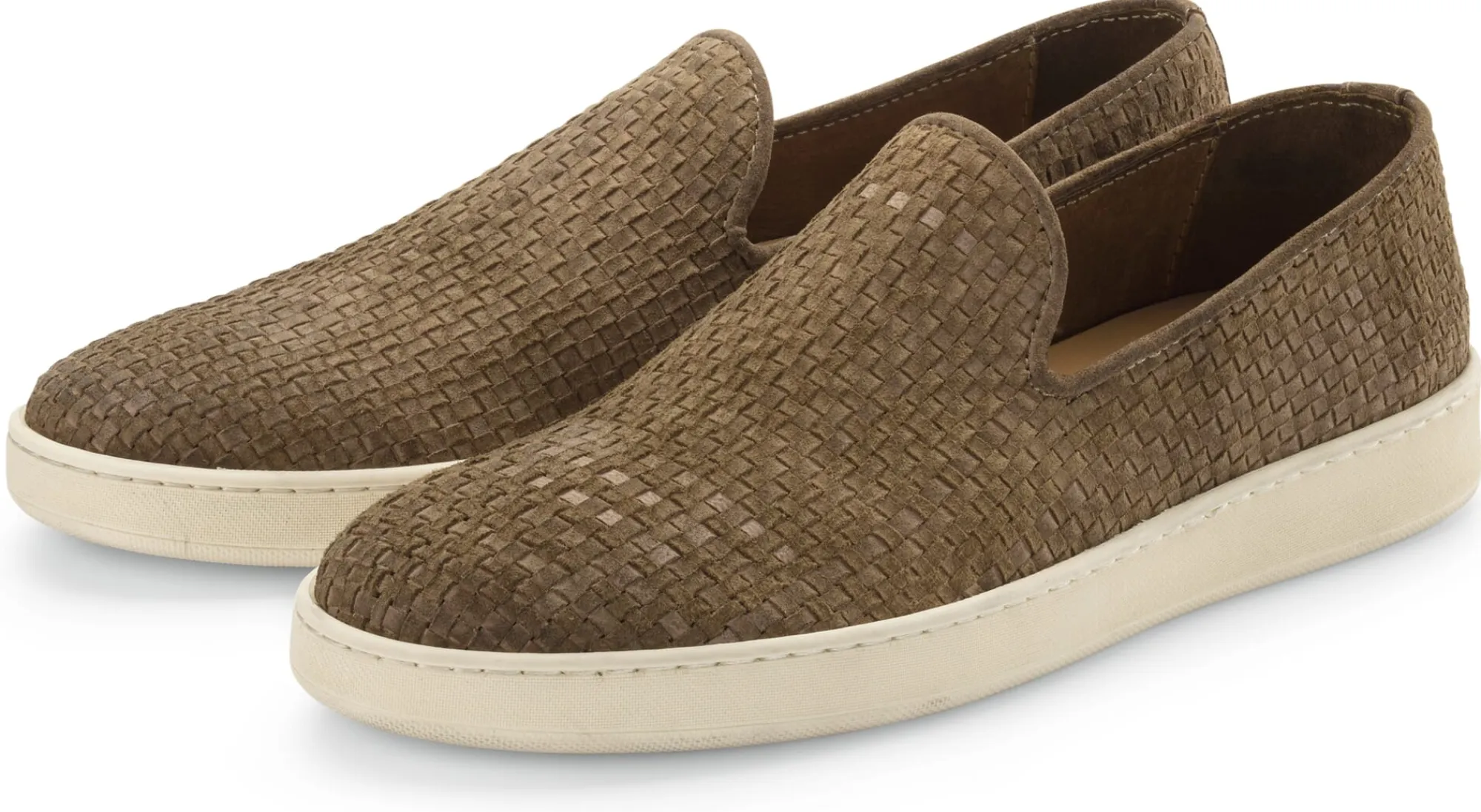 Klassische Herrenschuhe|Schuhpflege * EVEET Herren-Slipper geflochten