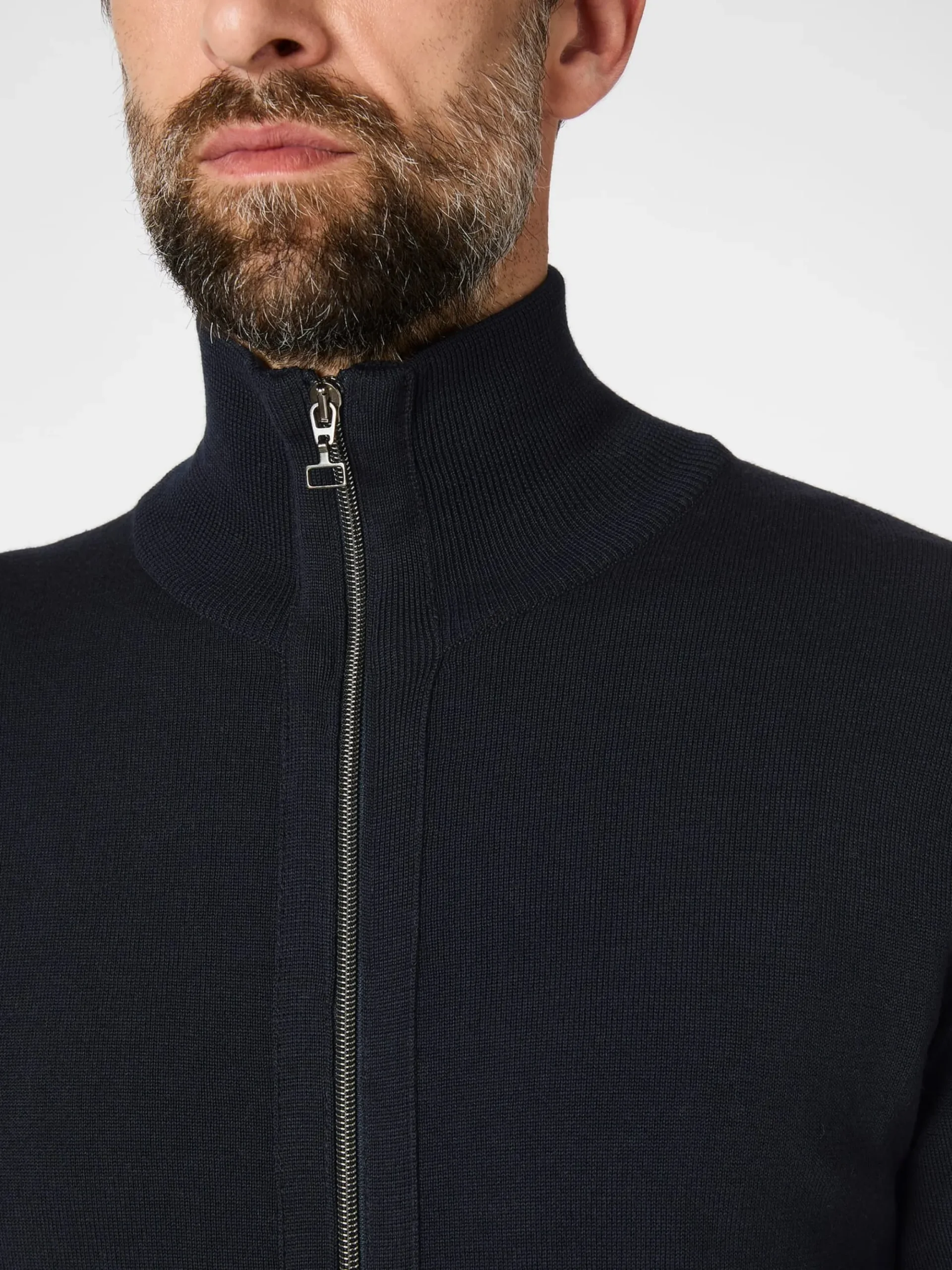 Strickjacken * Seldom Herren-trickjacke it Zip Navy