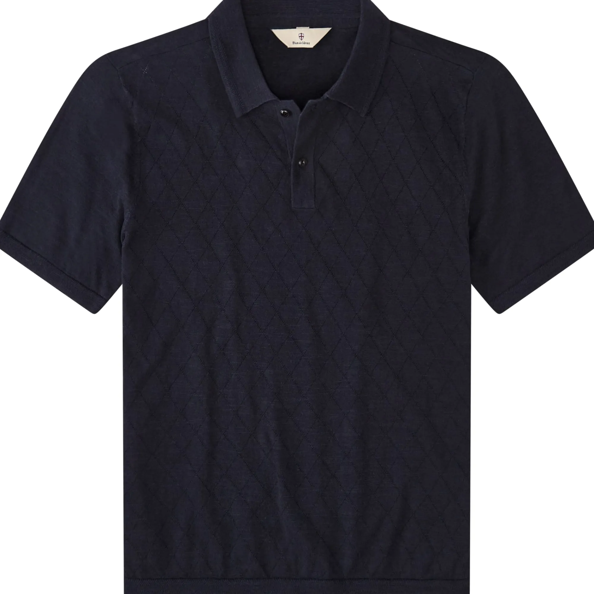 Shirts * Blue de Gênes Herren-trickpoo Navy