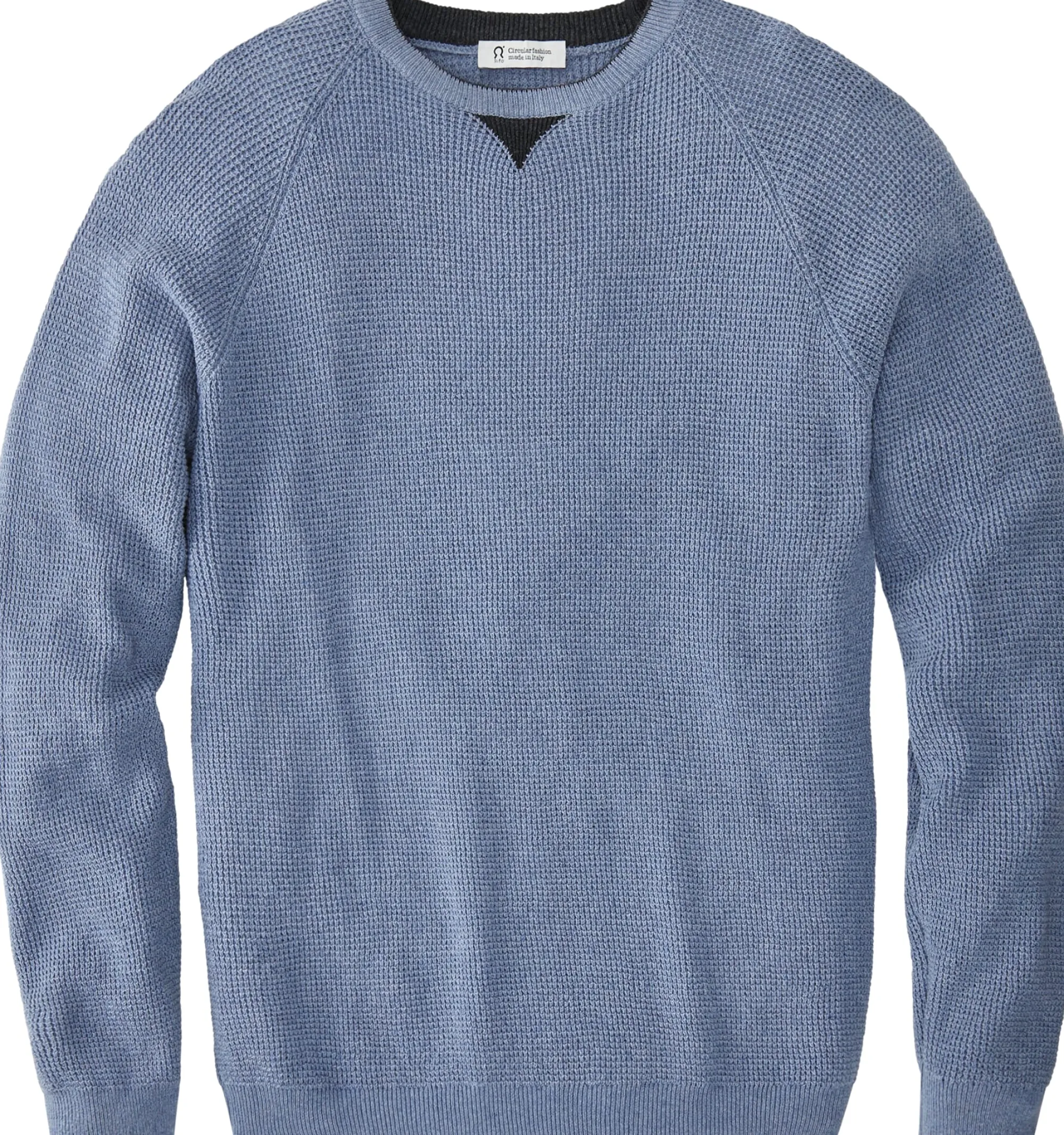 Pullover * Rifò Herren-trickpuover Hellblau