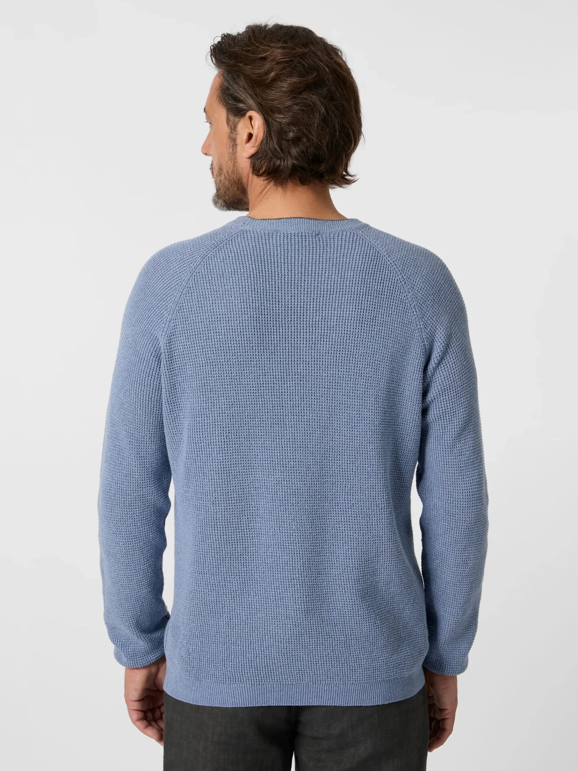 Pullover * Rifò Herren-trickpuover Hellblau