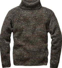 Pullover * Hansen Herren-Strickpuover Braunmelange