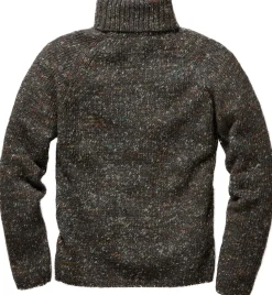 Pullover * Hansen Herren-Strickpuover Braunmelange