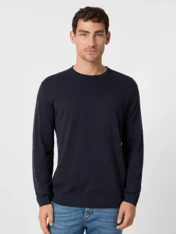 Shirts * Blue de Gênes Herren-trickhirt angar Navy