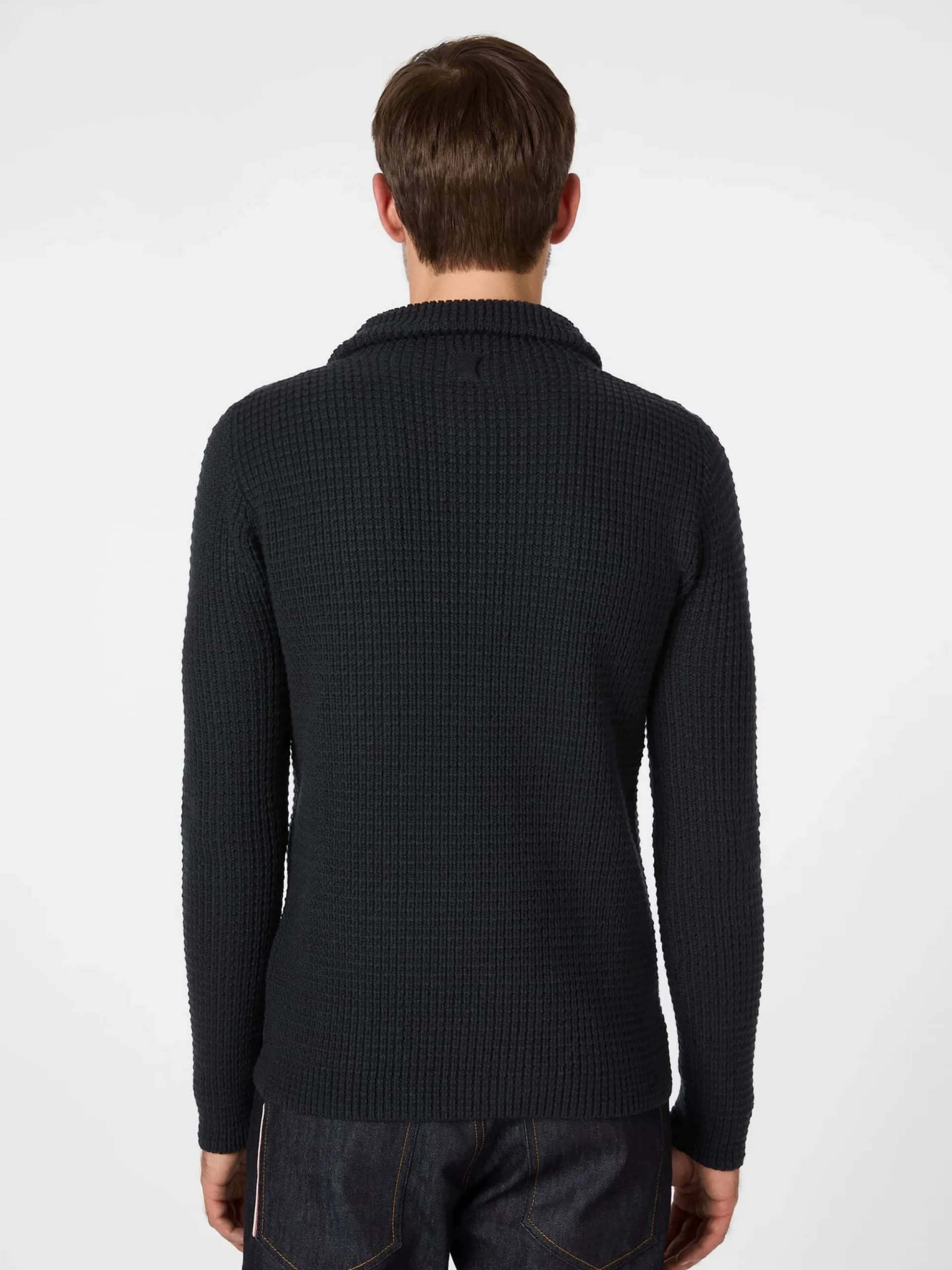 Pullover * Hannes Roether Herren-Stricktroyer Dunkelblau