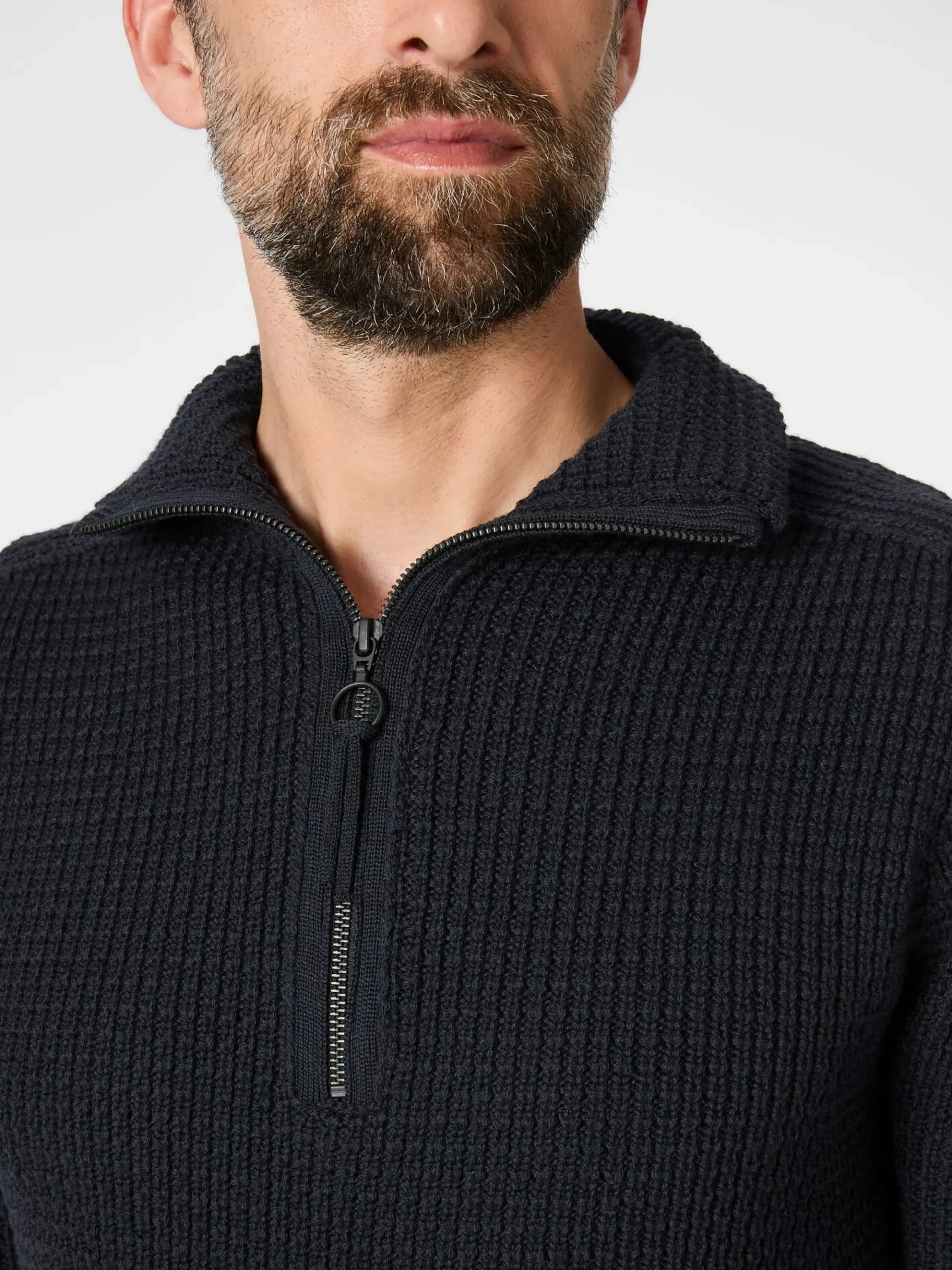 Pullover * Hannes Roether Herren-Stricktroyer Dunkelblau