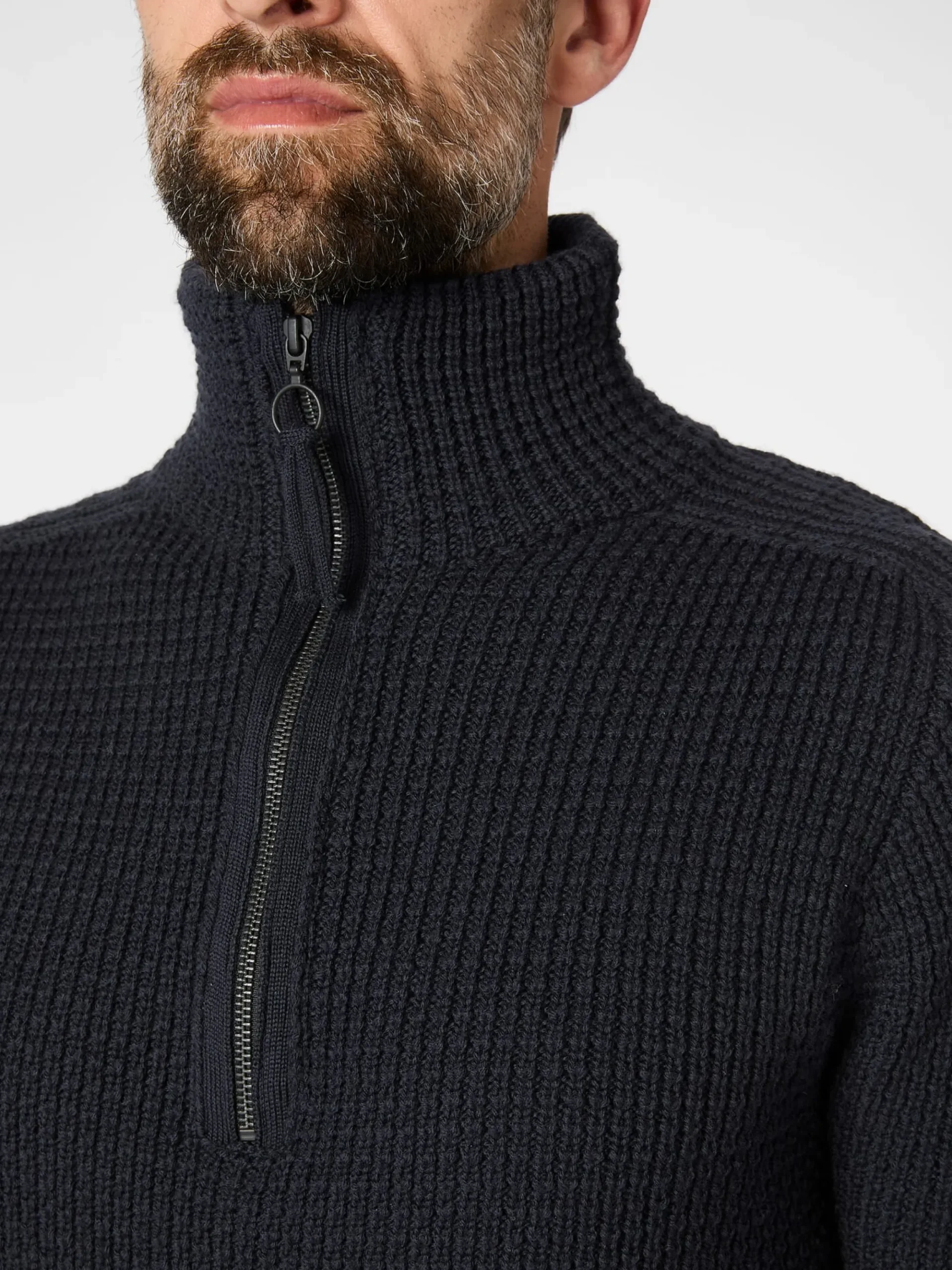 Pullover * Hannes Roether Herren-Stricktroyer Dunkelblau