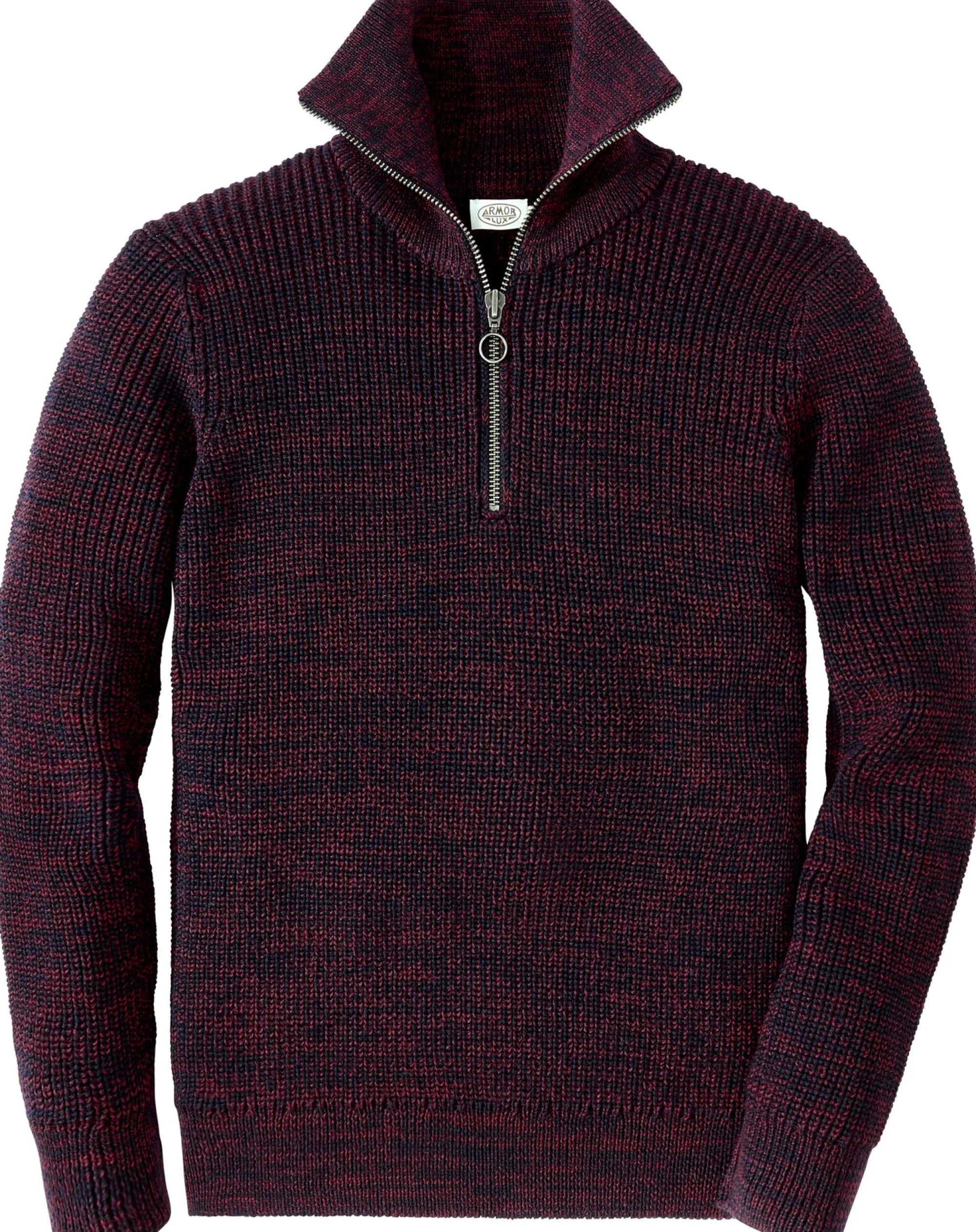 Pullover * Armor lux Herren-Troyer Zipkragen