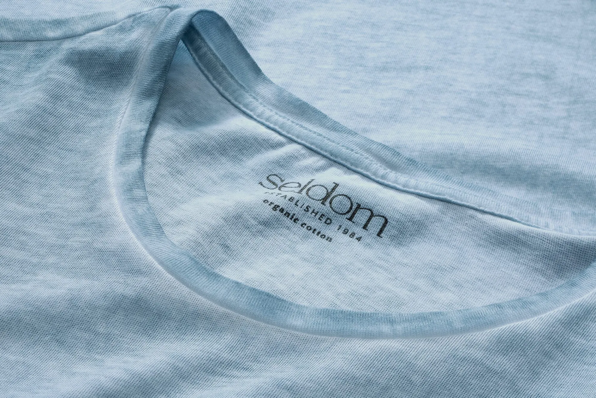 Shirts * Seldom Herren-T-hirt Crew Neck Hellblau