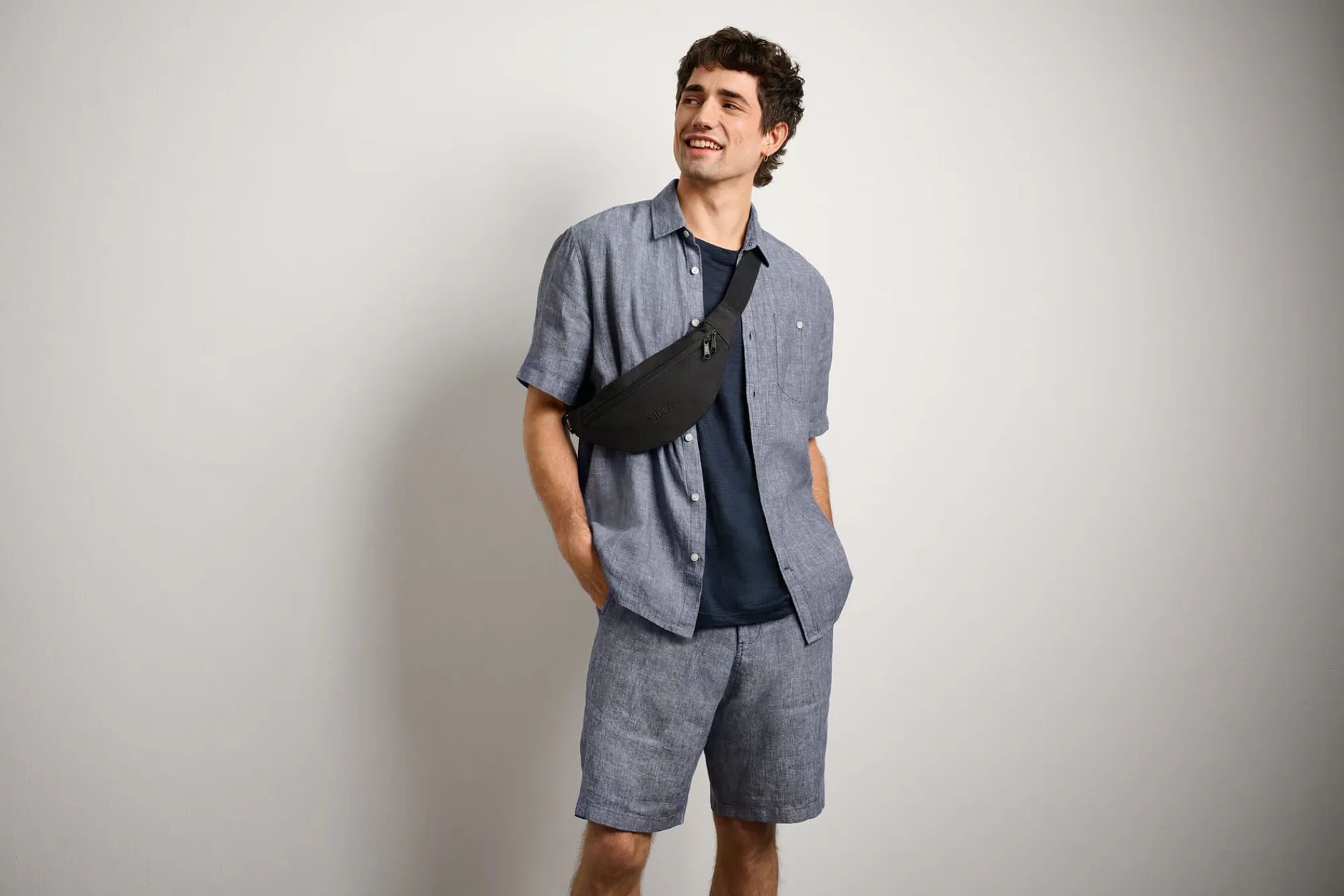Shirts * Knowledge Cotton Apparel Herren-T-hirt einen Navy