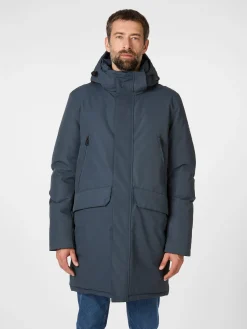 Jacken * Ecoalf Herren-Winterparka Mittelblau