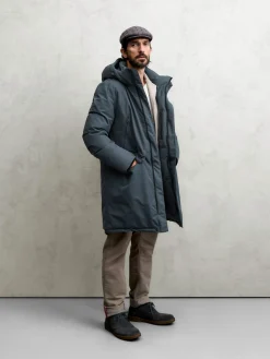 Jacken * Ecoalf Herren-Winterparka Mittelblau