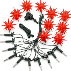 Lichterketten * Herrnhuter Sterne nkette Rot