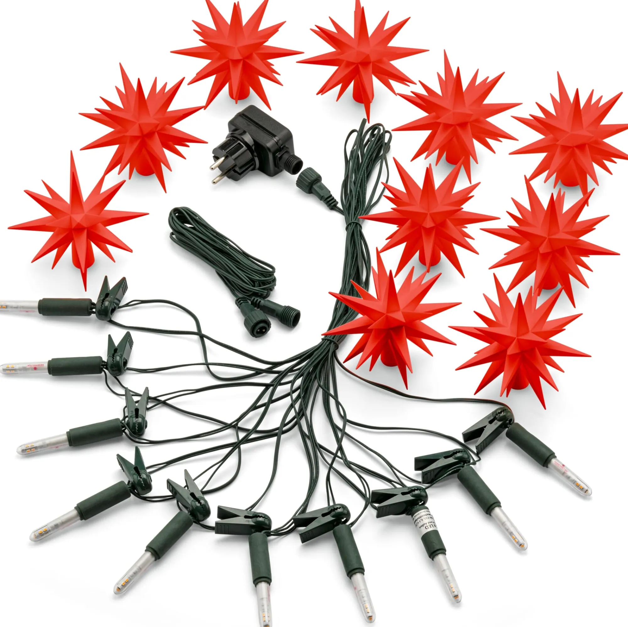 Lichterketten * Herrnhuter Sterne nkette Rot