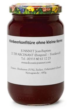 Konfitüre * SARL Liqueurs Jean. Baptiste Joannet Himbeerkonfitüre aus dem Burgund