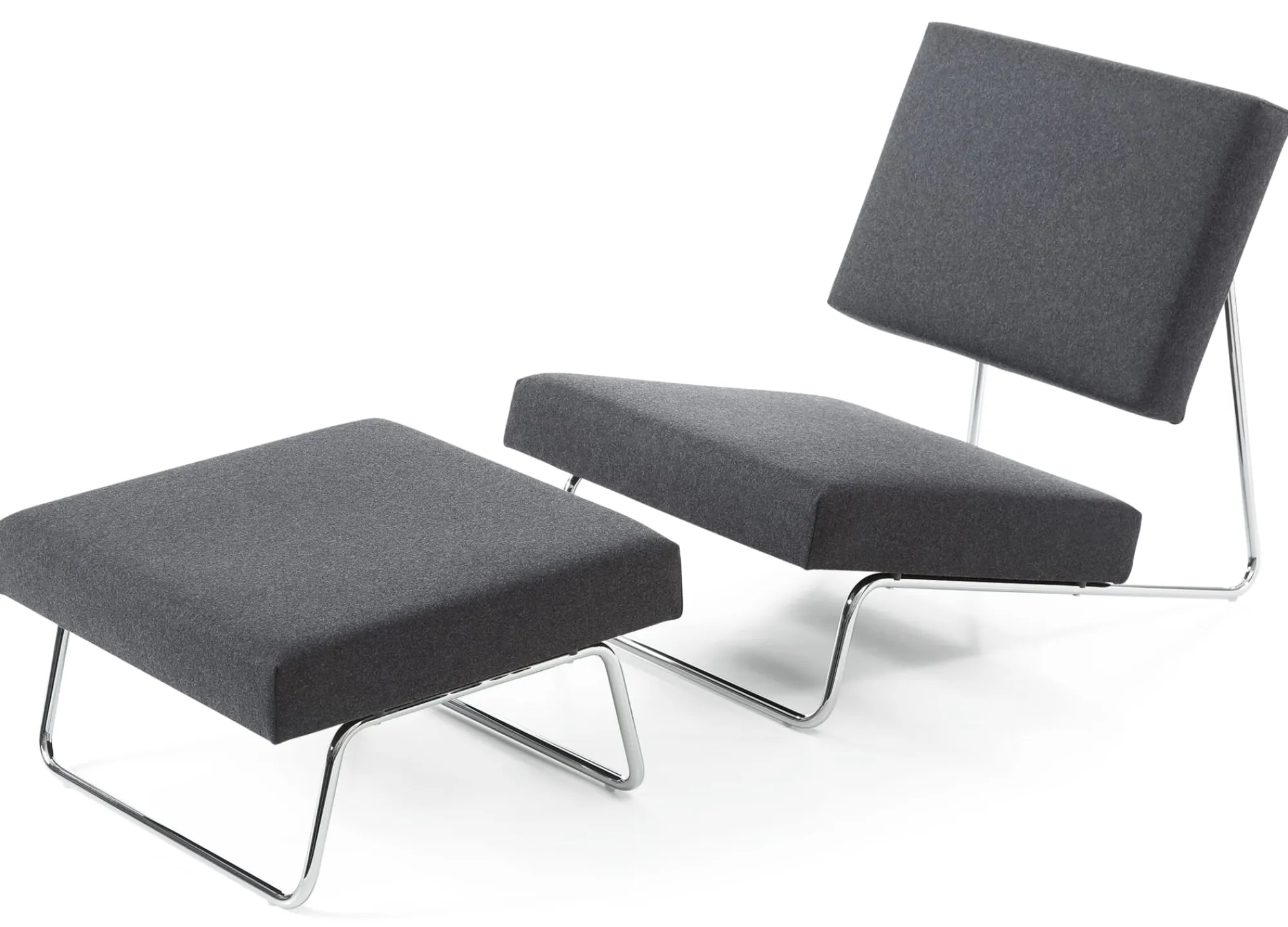 Sitzmöbel * Richard Lampert Hocker zu Sessel Lounge Chair Hirche