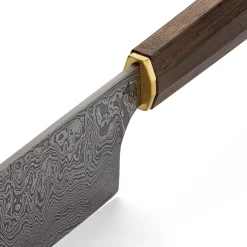 Messer Kohlenstoffstahl * Hohenmoorer Messermanufaktur Hohenmoorer Santoku Damaszenerstahl