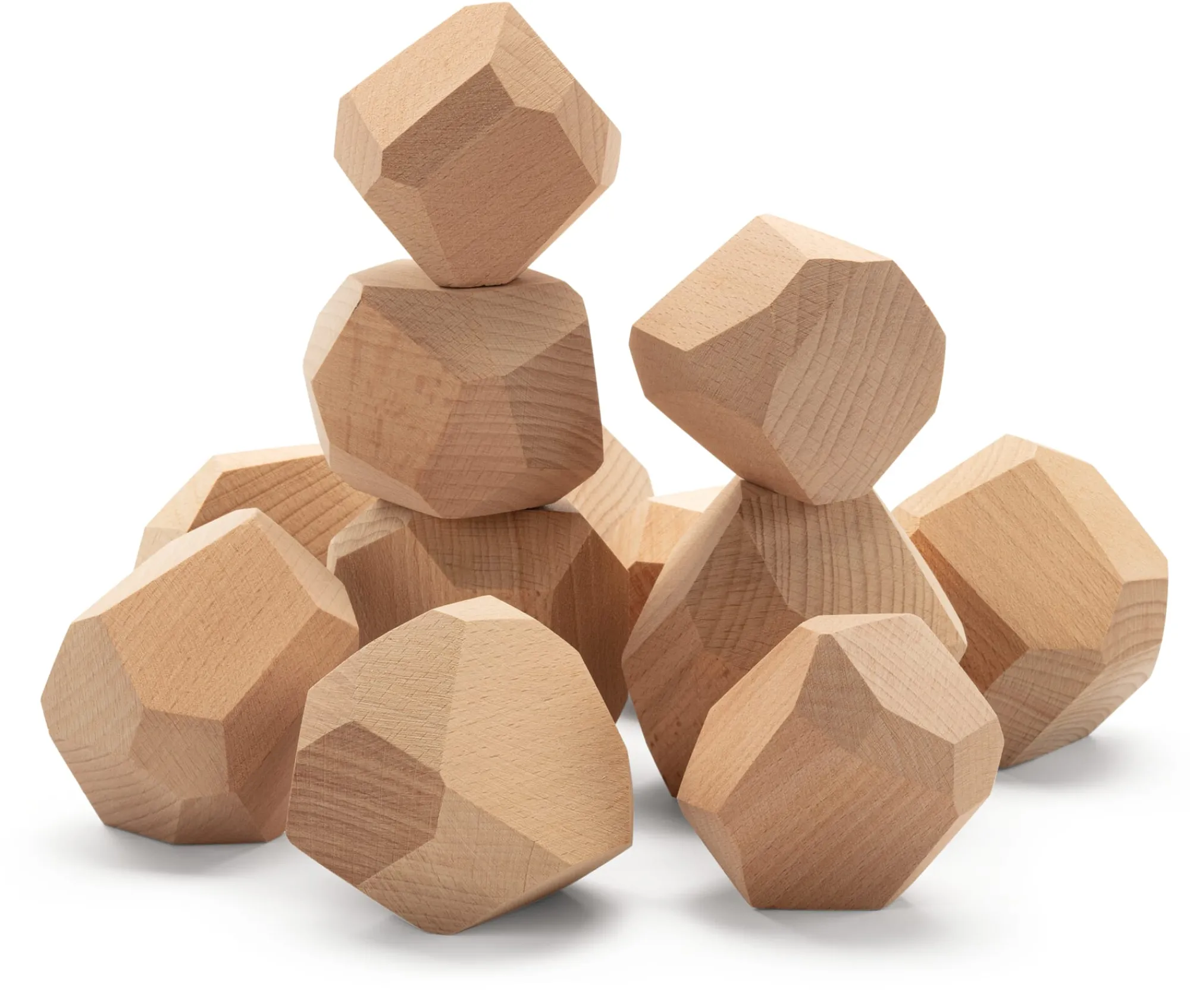 Holzspielzeug|Konstruktionsspiele * KarkenDiem Holzbausteine Naturformen