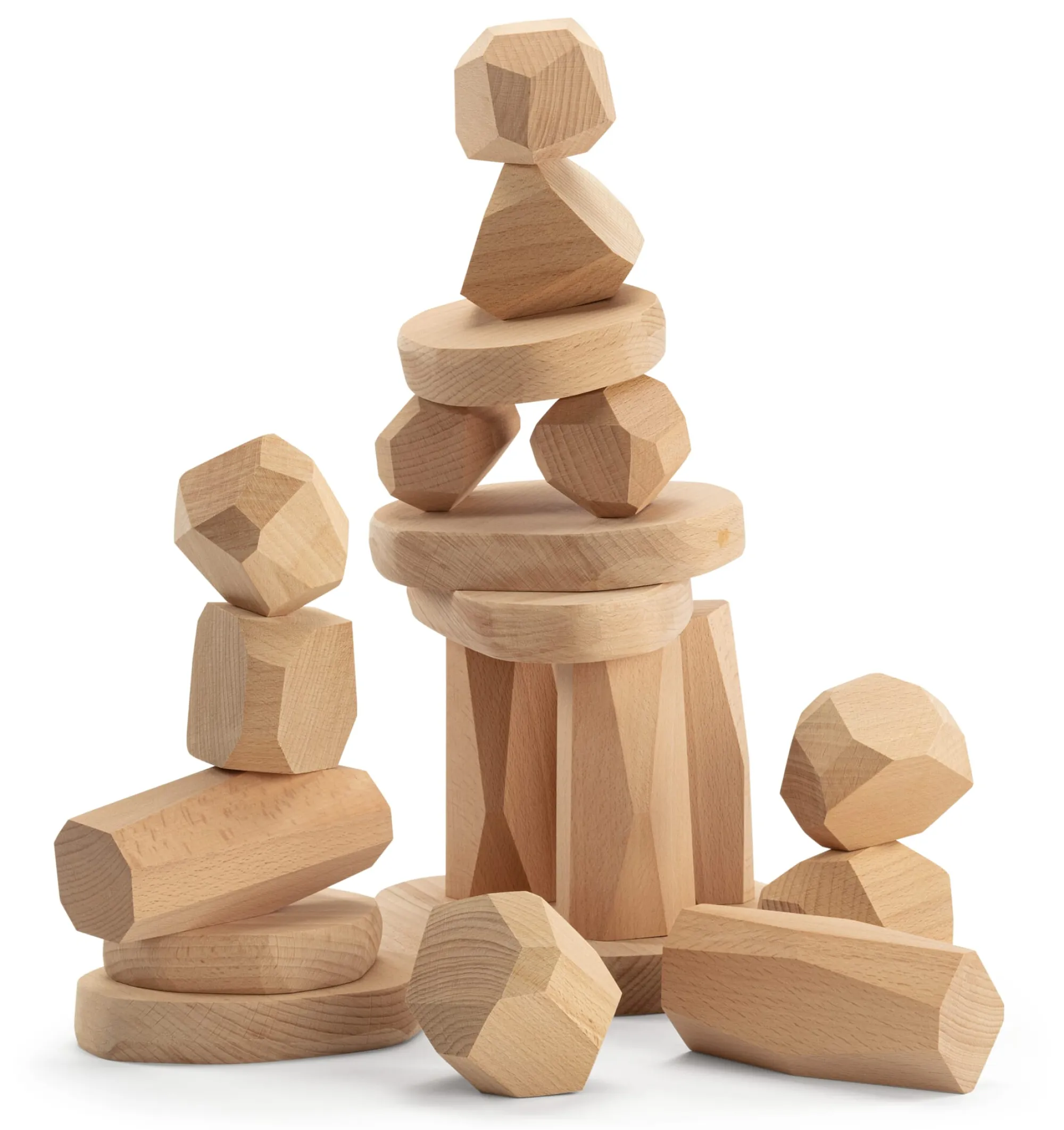 Holzspielzeug|Konstruktionsspiele * KarkenDiem Holzbausteine Naturformen