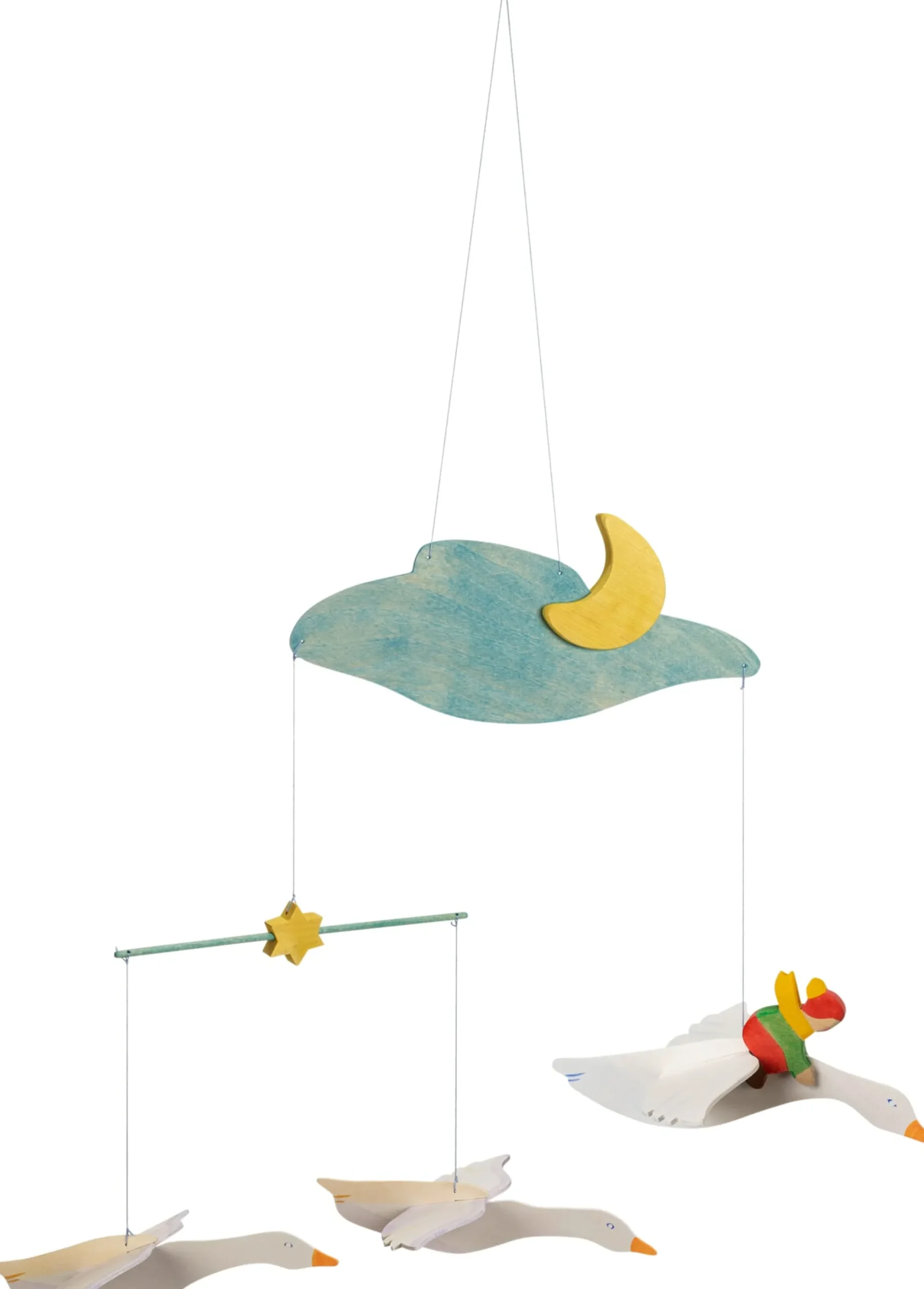 Wohnaccessoires * Margarete Ostheimer Holz-Mobile Gänse