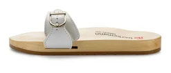 Sandalen|Hausschuhe * Berkemann Holzsandale Weiß