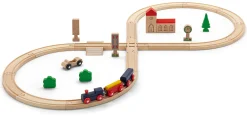 Holzspielzeug|Konstruktionsspiele * Eichhorn Holzschienenbahn